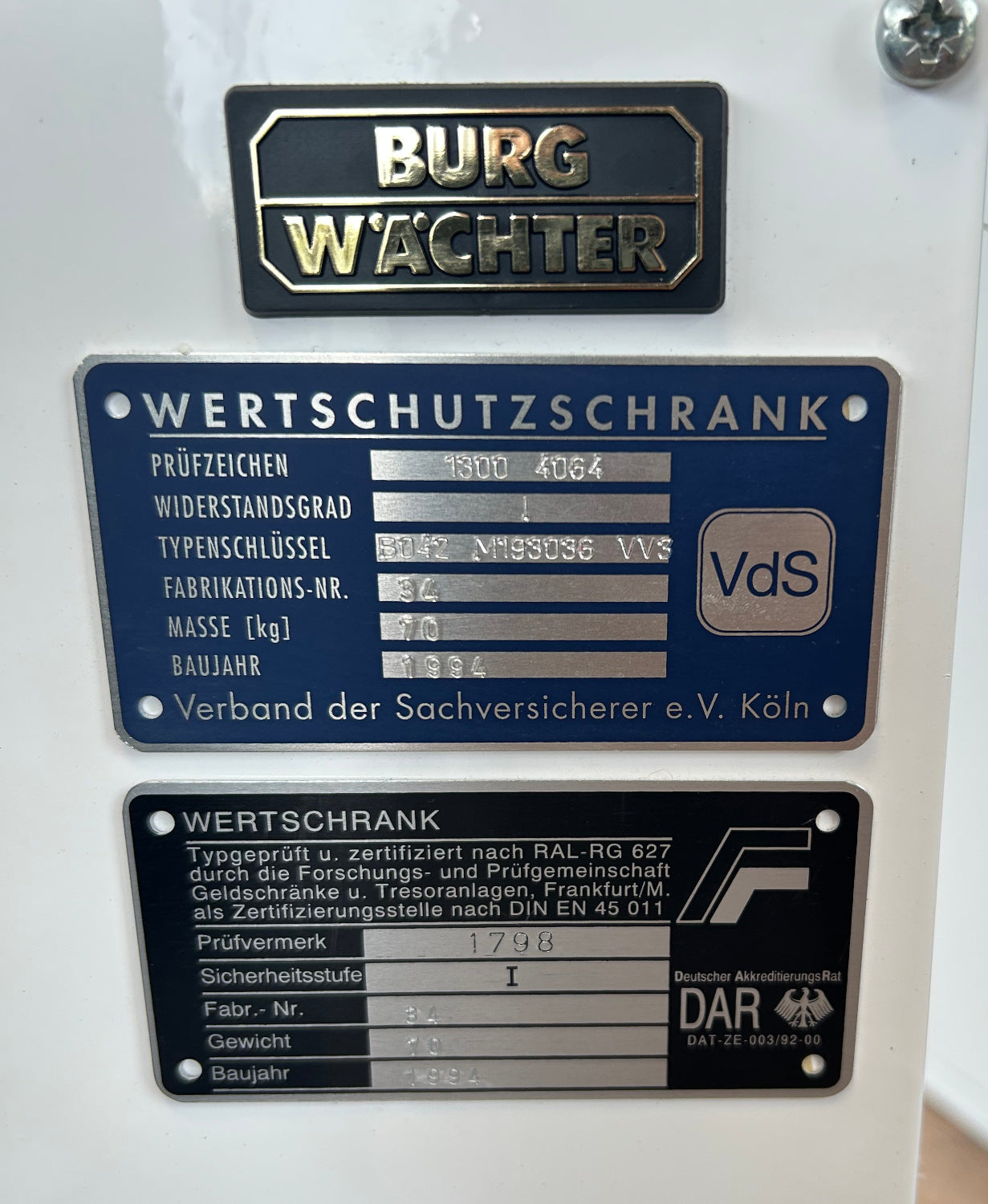 Wertschutztresor Karat 40 KL