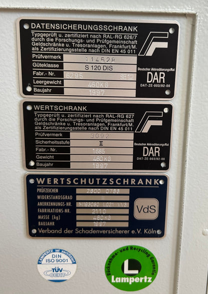 Wertschutz- und Datensicherungsschrank SE 12