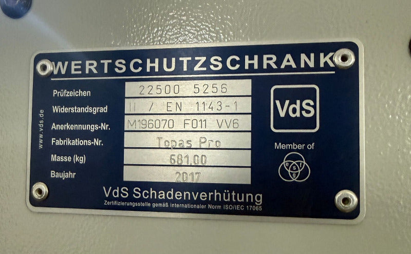Wertschutztresor Topas Pro 60